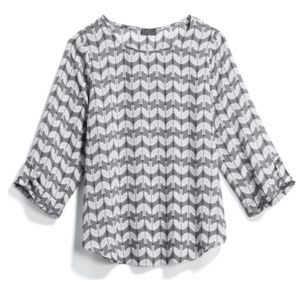 Mix by 41 Hawthorn Ellie Printed 3/4 Sleeve Blouse